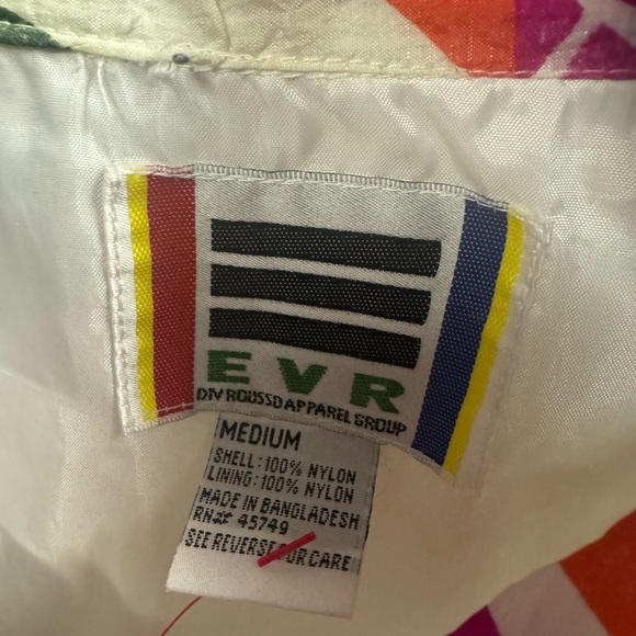 Vintage 80s Abstract Art Deco Bomber Jacket - Picture 3 of 3